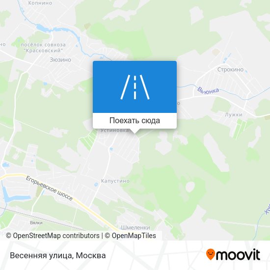 Карта Весенняя улица