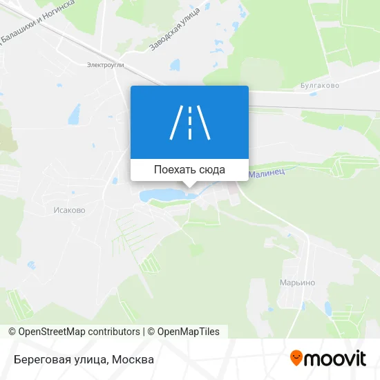 Карта Береговая улица