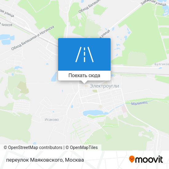 Карта переулок Маяковского