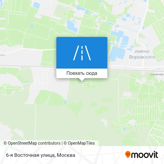 Карта 6-я Восточная улица