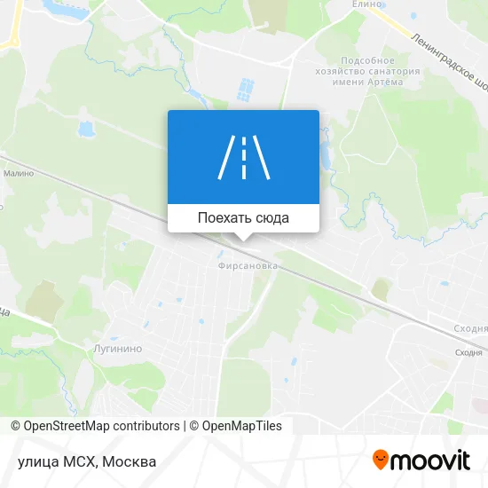 Карта улица МСХ