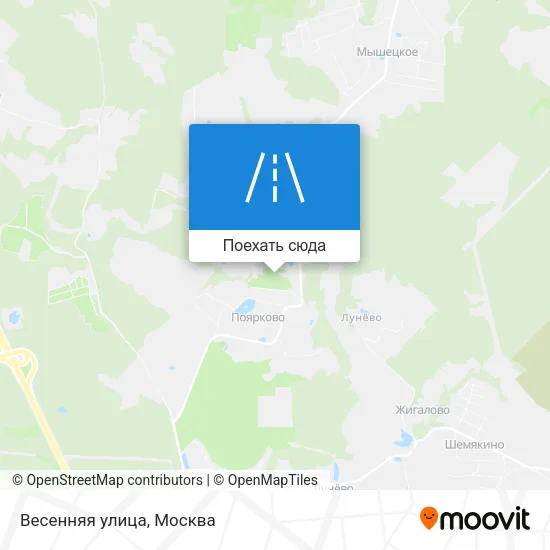 Карта Весенняя улица