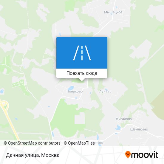 Карта Дачная улица
