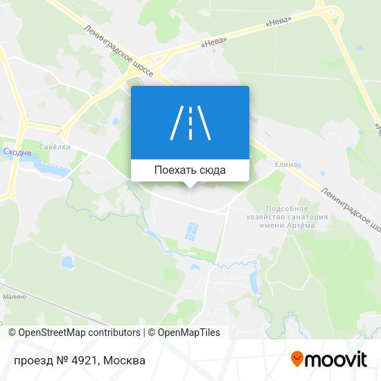 Карта проезд № 4921
