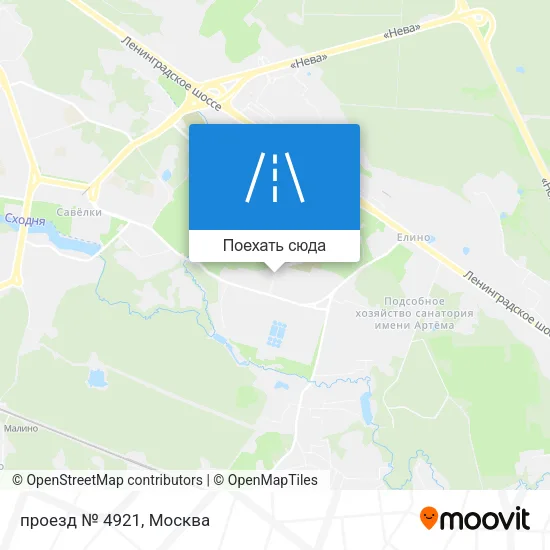Карта проезд № 4921