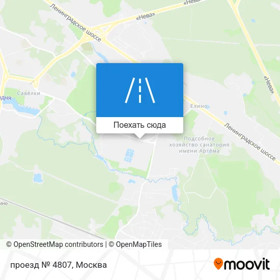 Карта проезд № 4807