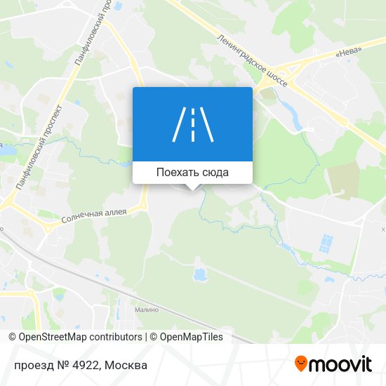 Карта проезд № 4922