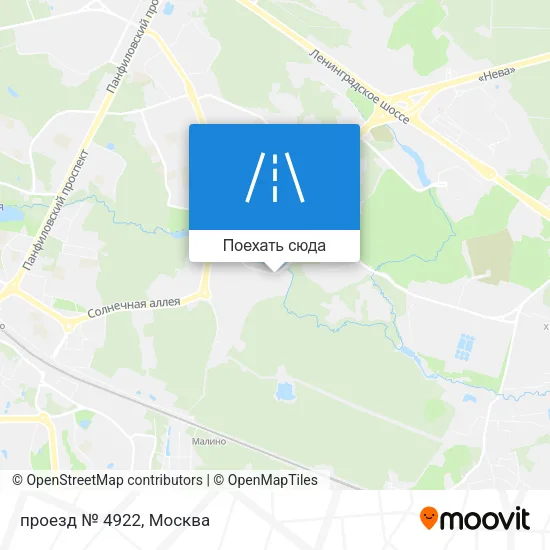 Карта проезд № 4922