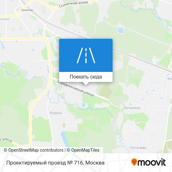 Карта Проектируемый проезд № 716