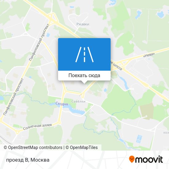 Карта проезд B