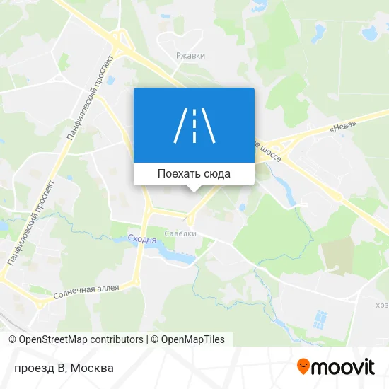Карта проезд B