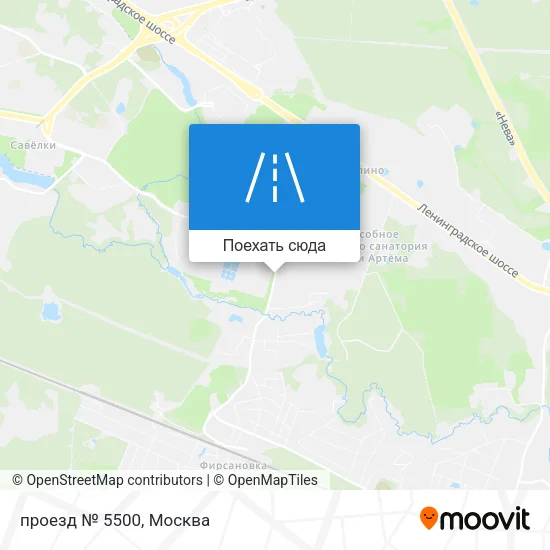 Карта проезд № 5500