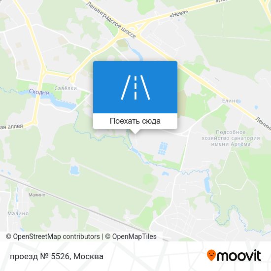 Карта проезд № 5526