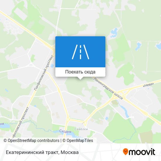 Карта Екатерининский тракт