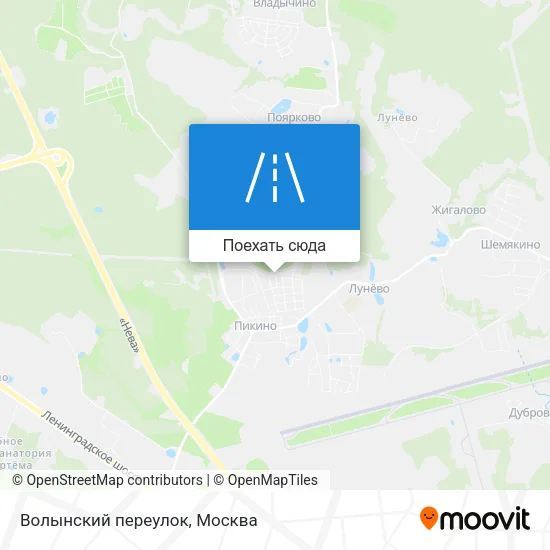 Карта Волынский переулок