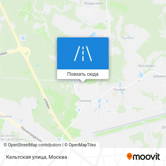 Карта Кельтская улица