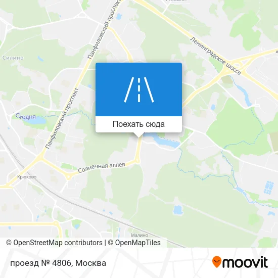 Карта проезд № 4806