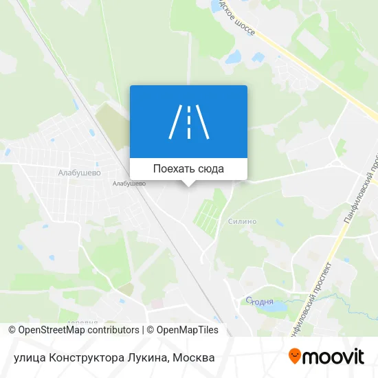 Карта улица Конструктора Лукина
