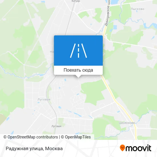 Карта Радужная улица