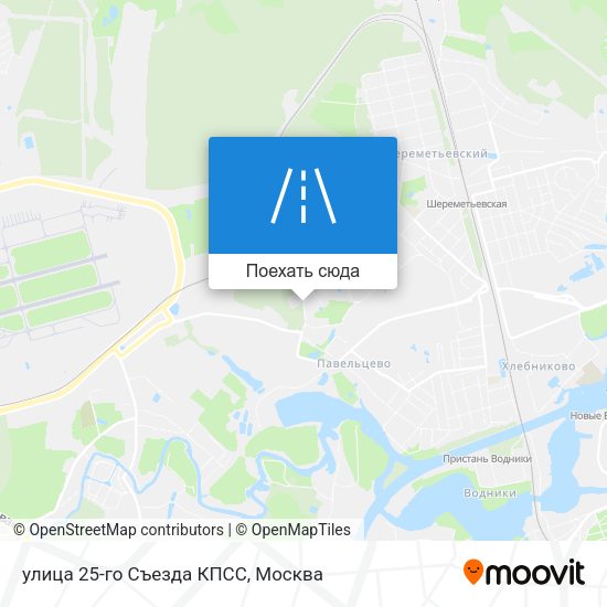 Карта улица 25-го Съезда КПСС