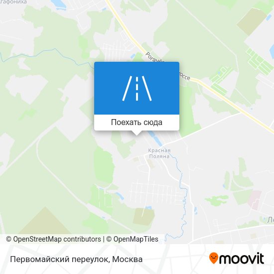 Карта Первомайский переулок