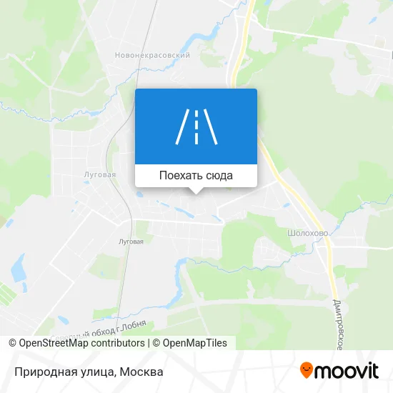 Карта Природная улица