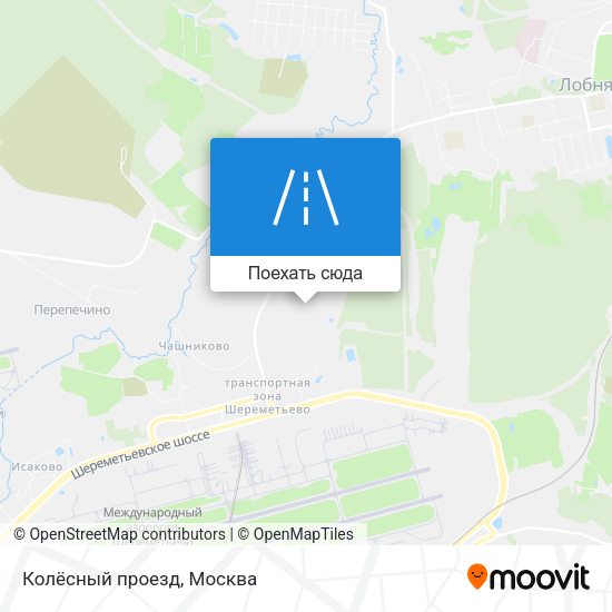 Карта Колёсный проезд