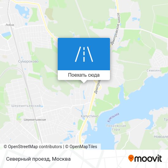 Карта Северный проезд