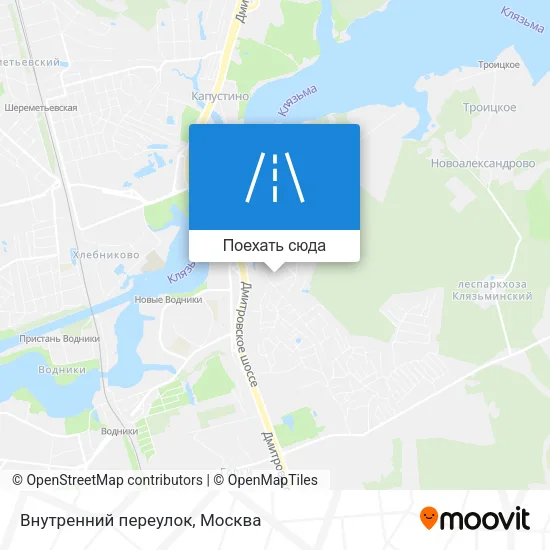 Карта Внутренний переулок