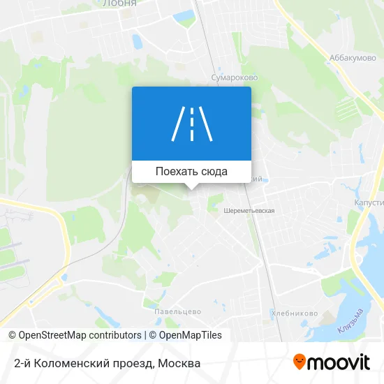 Карта 2-й Коломенский проезд