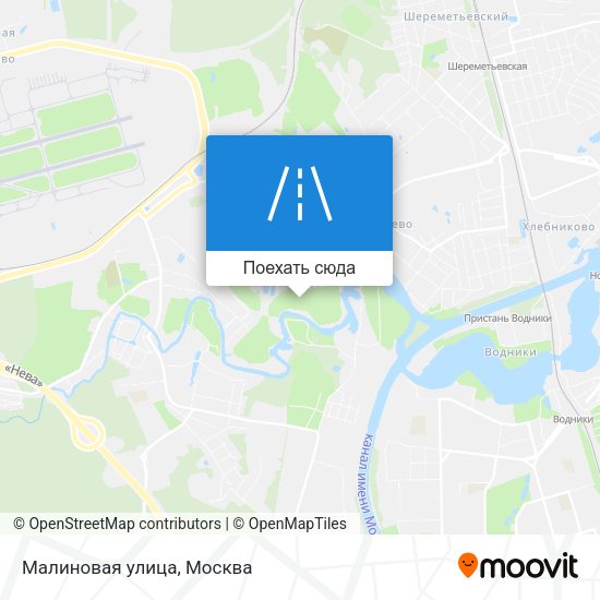 Карта Малиновая улица