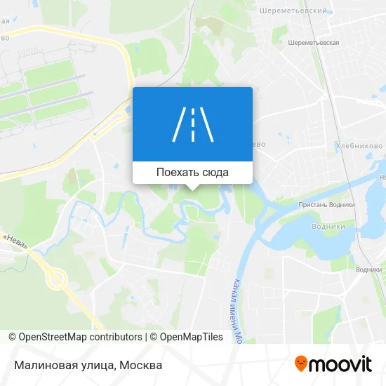 Карта Малиновая улица