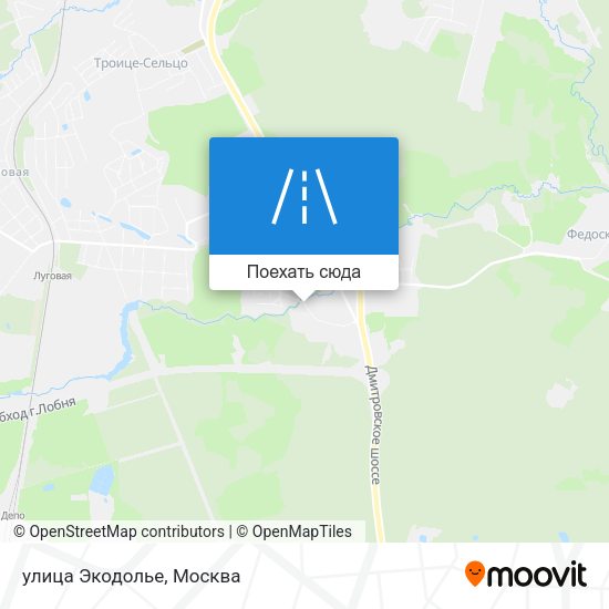 Карта улица Экодолье