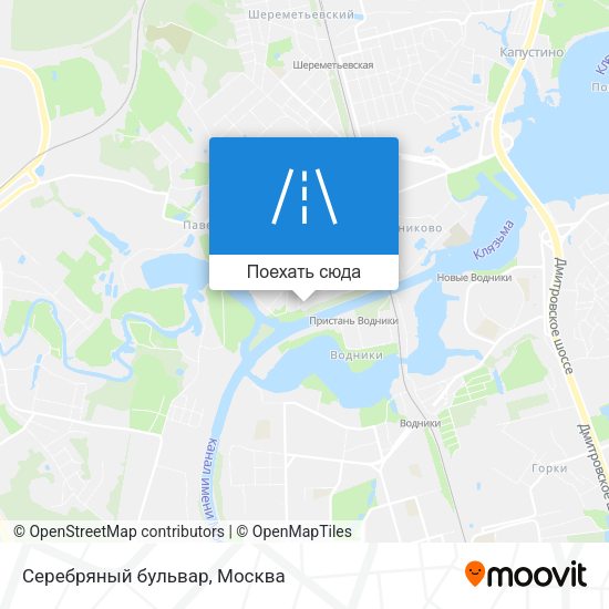 Карта Серебряный бульвар