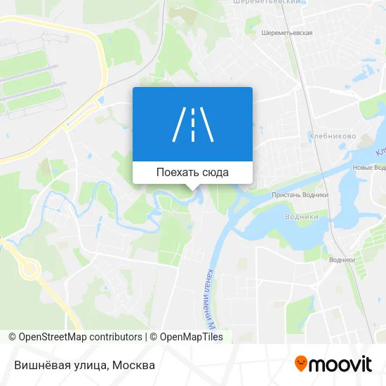 Карта Вишнёвая улица