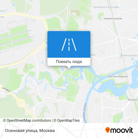 Карта Осиновая улица