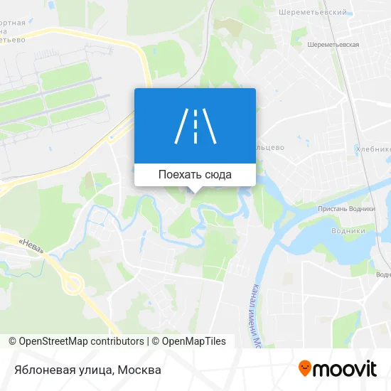 Карта Яблоневая улица