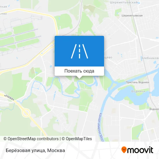 Карта Берёзовая улица