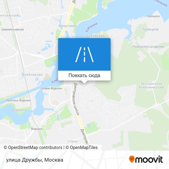 Карта улица Дружбы