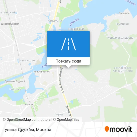 Карта улица Дружбы