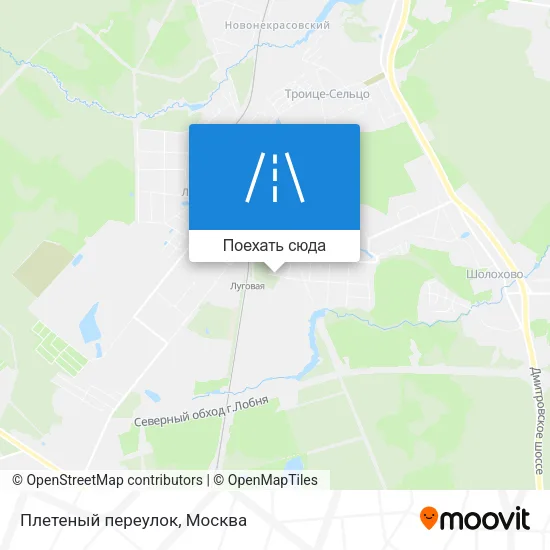 Карта Плетеный переулок
