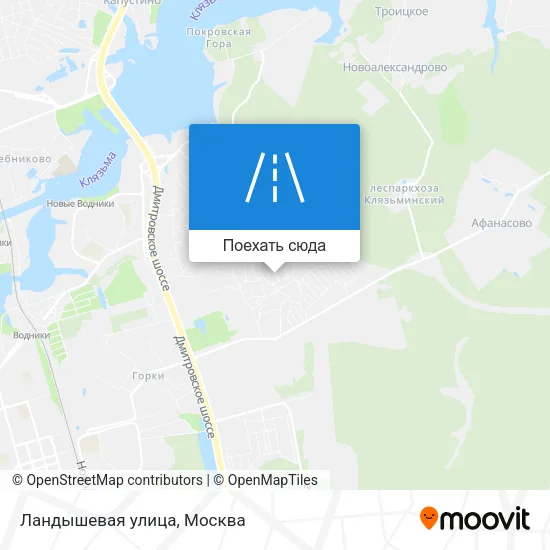 Карта Ландышевая улица