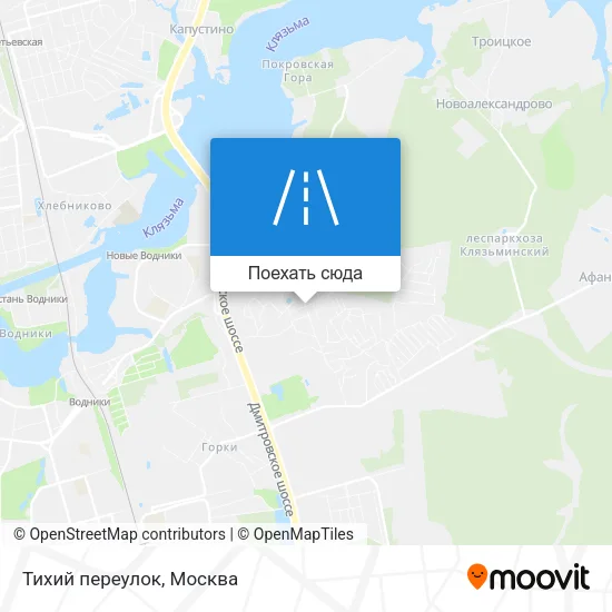 Карта Тихий переулок