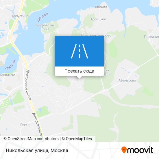 Карта Никольская улица