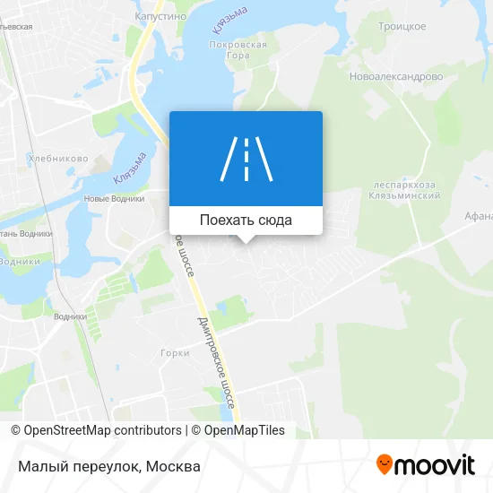 Карта Малый переулок