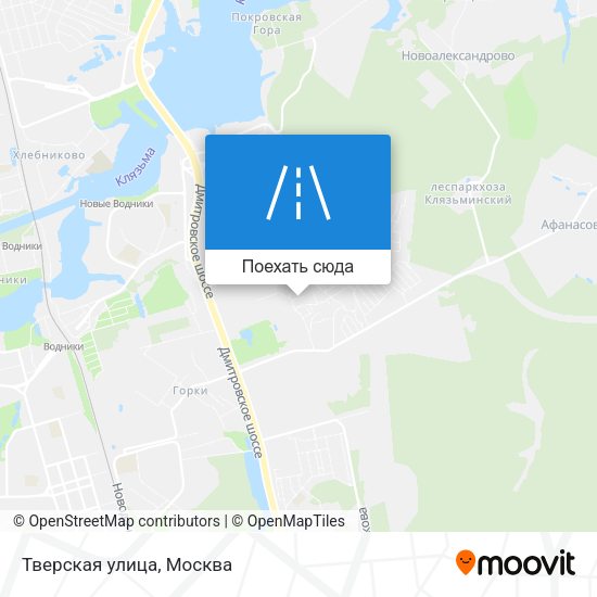 Карта Тверская улица