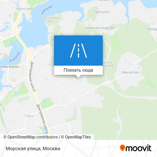 Карта Морская улица