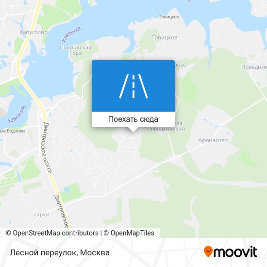 Карта Лесной переулок
