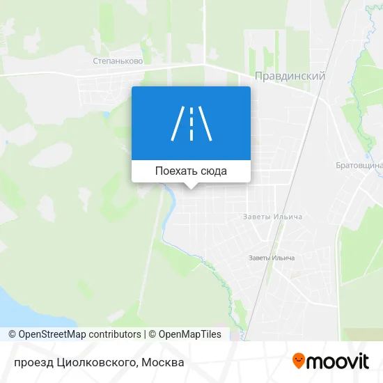 Карта проезд Циолковского