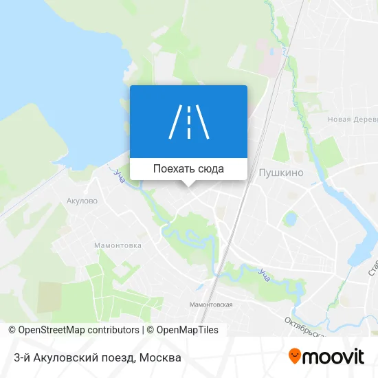 Карта 3-й Акуловский поезд